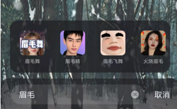 快手怎么调眉毛特效在哪里设置